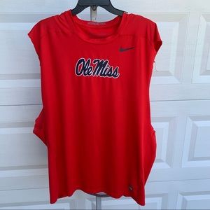 Nike Pro Ole Miss dri fit men sleeveless shirt
